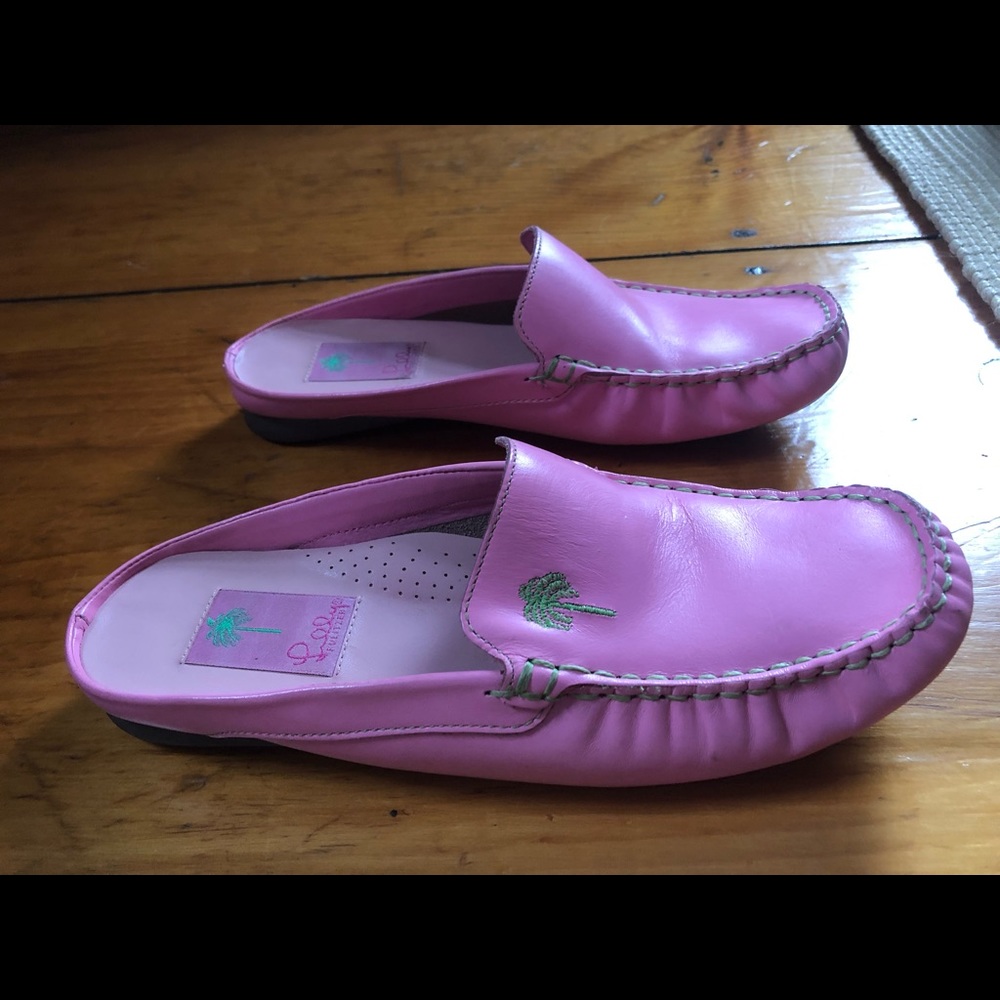 Lilly Pulitzer mules, size 8, great shape